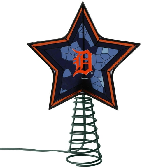 Detroit Tigers Mosaic Tree Topper