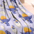 thumbnail image 3 of LightPurple Cartoon Dinosaurs Eggs Pattern Blanket,Comfortable Soft Lamb Wool Throw Blanket,All Season,Warm Lightweight Blankets for Sofa Bed Couch Living Room Chair,30"x40", 3 of 4
