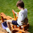 thumbnail image 4 of Avenlur Blippi Excavadora - Madera de Pino Resistente, Controles Intuitivos, Asiento Ergonómico - Ideal para Juegos Al Aire Libre, Patios Traseros, Playa - Giro de 360° - Segura para Niños Pequeños y, 4 of 5
