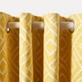 thumbnail image 4 of SAFAVIEH Cecille Modern Yellow Geometric Grommet Semi-Sheer Curtains, 52" x 96", 4 of 5