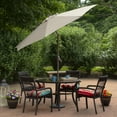thumbnail image 3 of Northlight 9' Outdoor Patio Market Umbrella with Hand Crank and Tilt - Taupe, 3 of 8