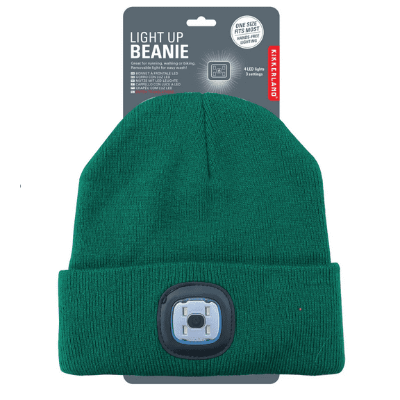 Kikkerland Light Up Beanie Green