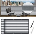 thumbnail image 1 of ODOMY Balcony Privacy Screen Protection Cover,95% Shading UV-Resistant Balcony Patio Porch Fence Mesh Net with Rope for Home Garden Patio Pool Porches Fences, 1 of 9