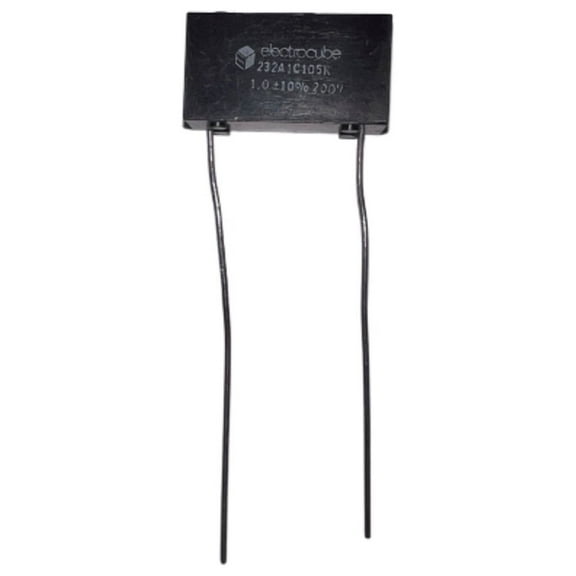 232A1C105K Capacitor Rectangular 20AWG Radial Leads, 1.0MFD 200V 10% Bulk : RoHS