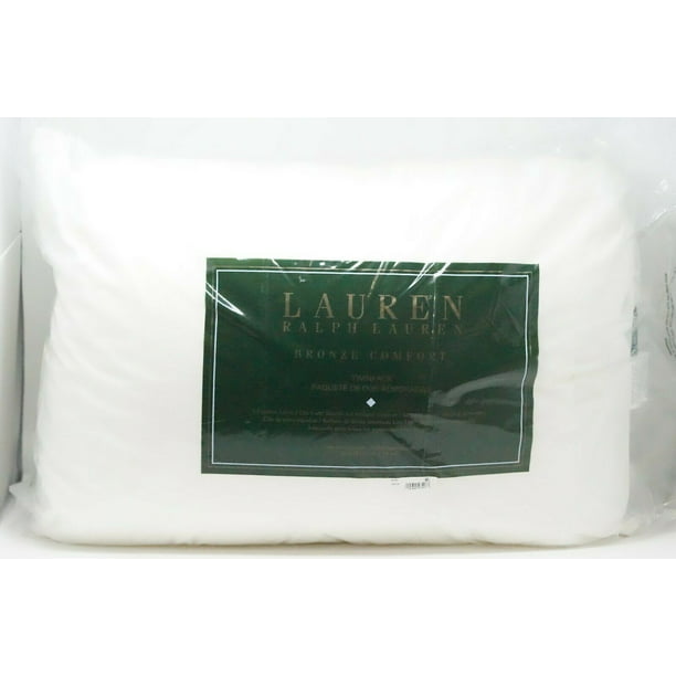 Lauren Ralph Lauren Bronze Comfort Cotton 2 PACK Bed Pillow - STANDARD -  White 