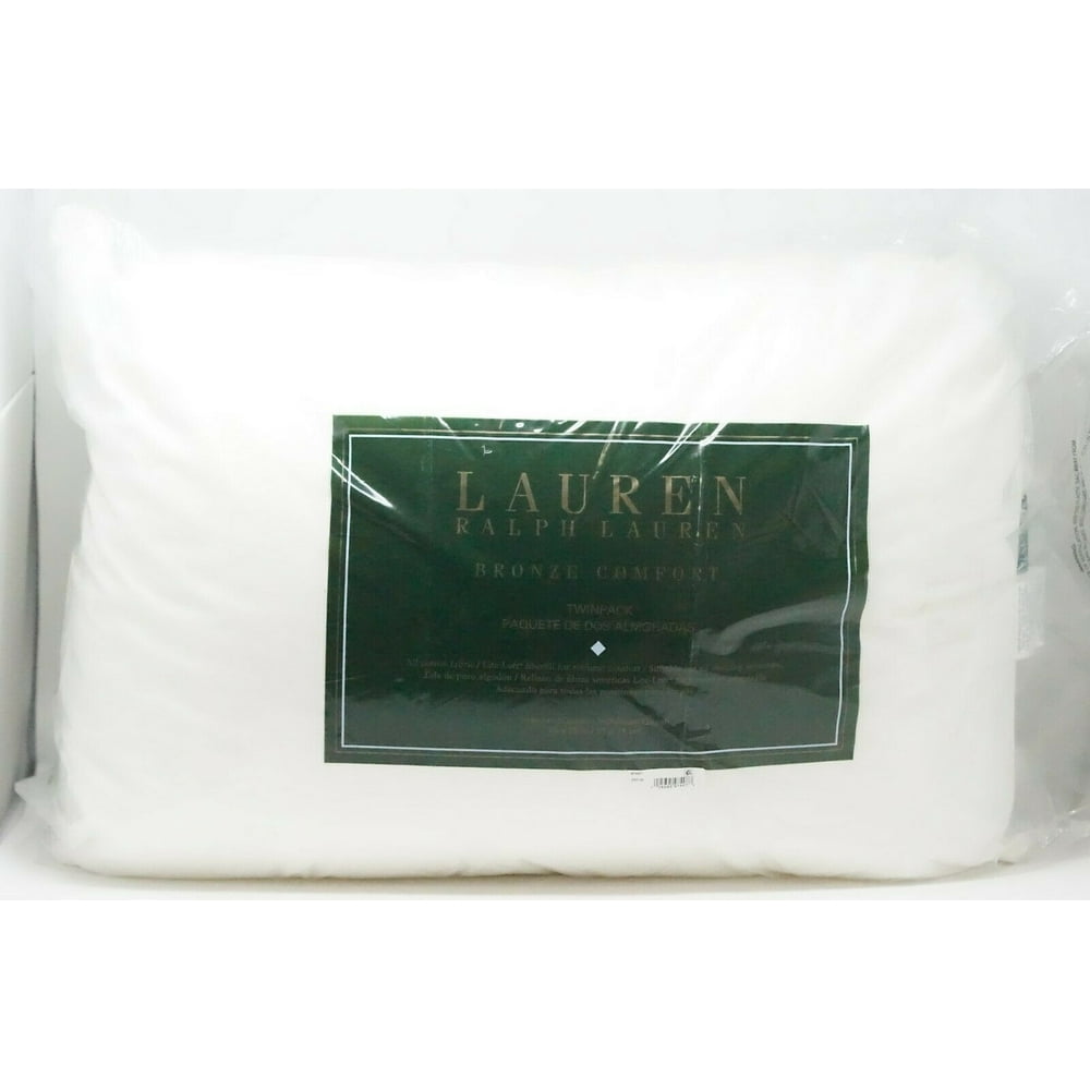 Lauren Ralph Lauren Bronze Comfort Cotton 2 PACK Bed Pillow STANDARD