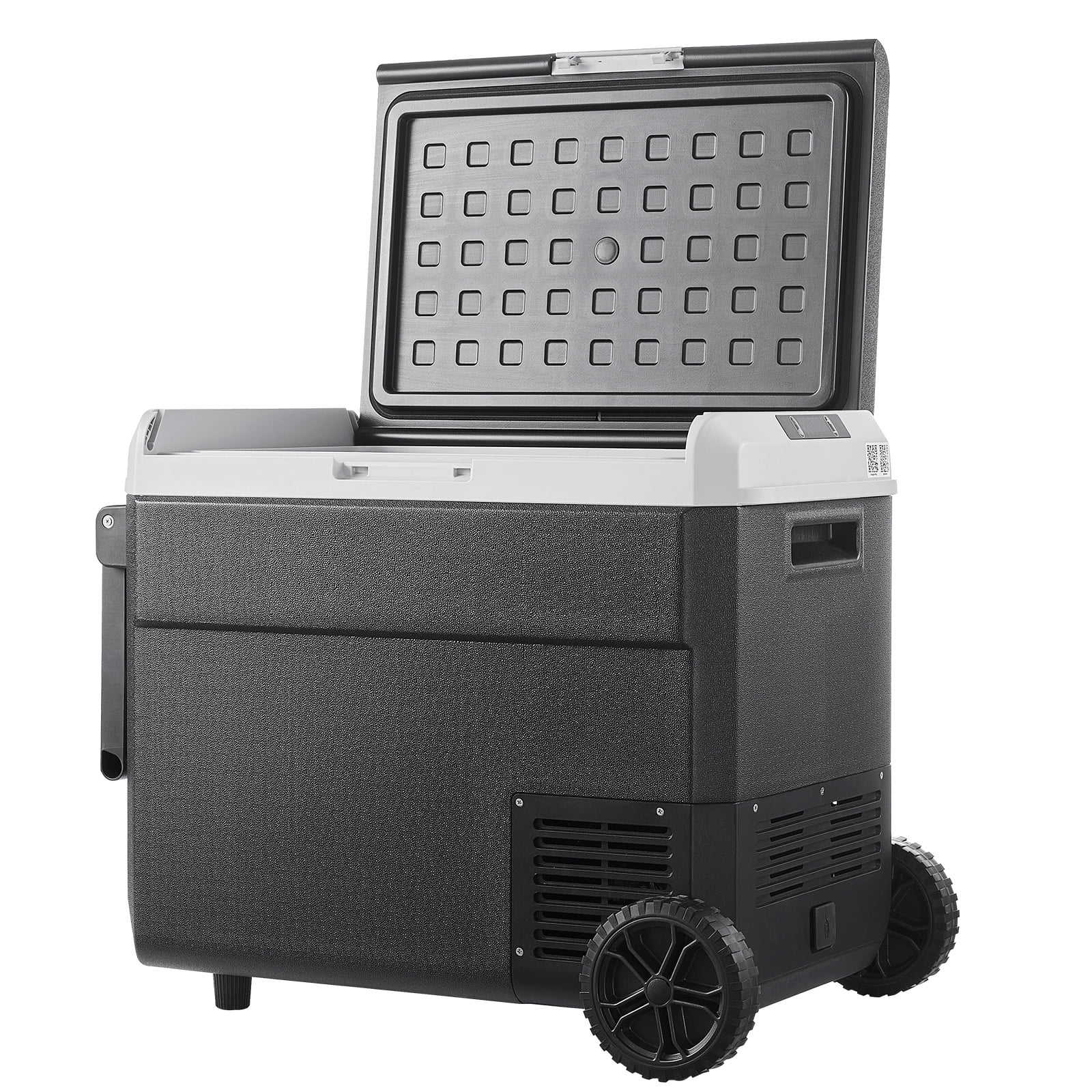 KFFKFF 12 Volt Car Refrigerator with Wheels, 63.4QT/60L Portable Fridge,Car Freezer Compressor Cooler -4℉~68℉,Freezer Fridge Cooler for RV,Camping