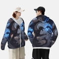 thumbnail image 4 of Balery Black And Blue Lightning Dragon Sudadera ligera de manga larga con capucha y protección solar UPF 50+ para hombre y mujer, ideal para pesca y running-X-Large, 4 of 7