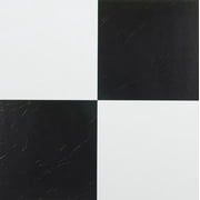 Mosaico Clasico Black & White 12x12 Self Adhesive Vinyl Floor Tile - 20 Tiles/20 sq. ft.