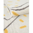 thumbnail image 6 of Unique Loom Whimsy Kids Collection Area Rug - Dinosaur (5' 3" x 8' Rectangle Ivory/Yellow), 6 of 9