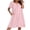 Deep Pink, variant on Nightgowns for Women Cotton House Dress with Pockets Short Sleeve Mumu Dress Embroidered Lounge Dress