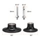 thumbnail image 2 of Uxcell 4 Pack 2" 3"Disco Pad Holder Discos de Cambio Rápido Soporte de Mandril de 1/4" para Amoladora de Disco de Lijado, Negro, 2 of 7