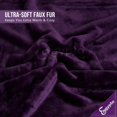 thumbnail image 2 of Plum Fleece Bed Blankets King Size – Warm & Cozy Extra Large Faux Fur Throw For, 2 of 5