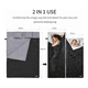 thumbnail image 2 of "Saco De Dormir Para Acampar Para 2 Personas Con 2 Almohadas Lab.G, Negro ", 2 of 5