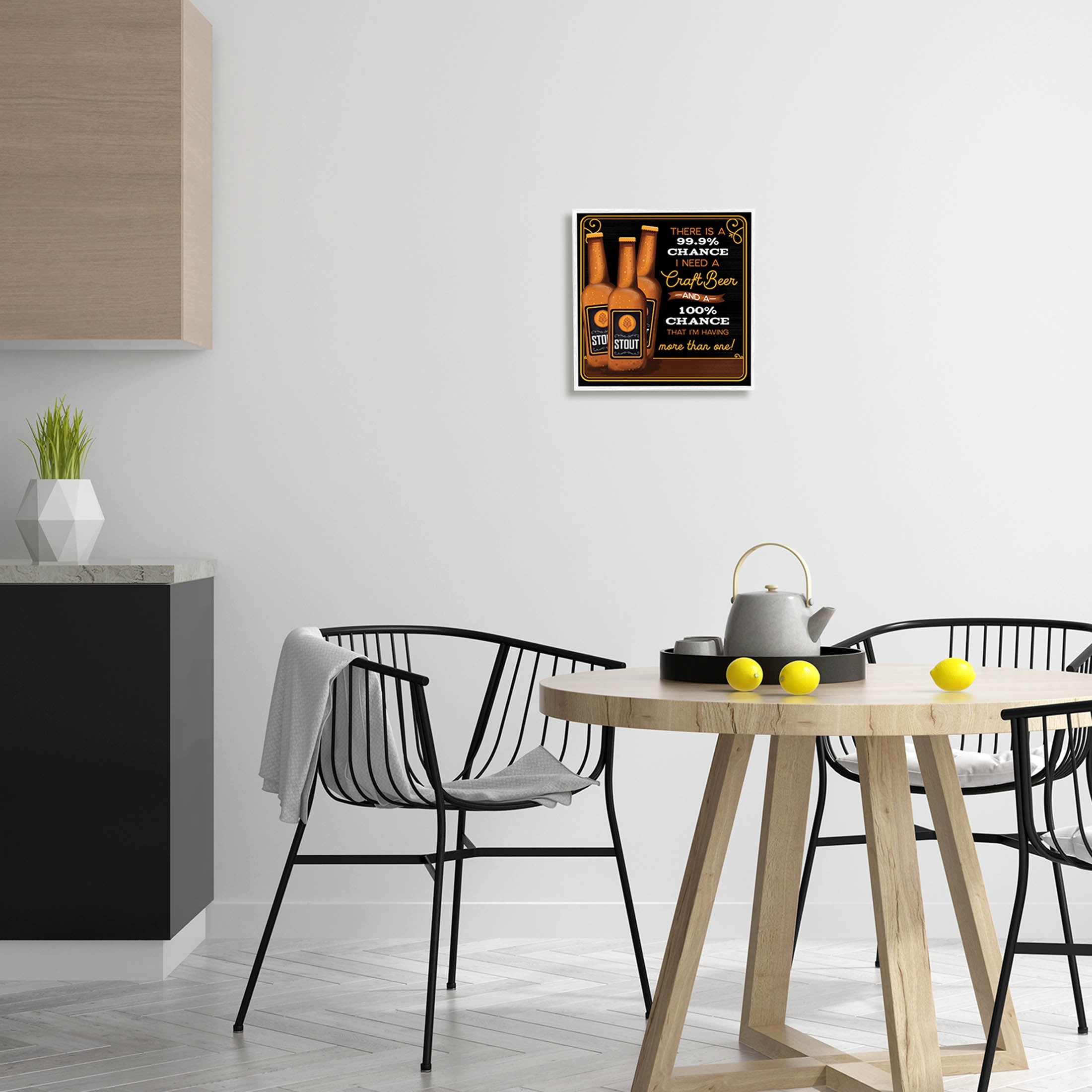 More Than One Craft Beer Phrase Food & Beverage Graphic Art White Framed Art Print Wall Art