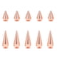 thumbnail image 2 of Remaches de cuero, 10 piezas de remaches de metal de cono punk, tachuelas de cono punk, tecnología avanzada, 2 of 9