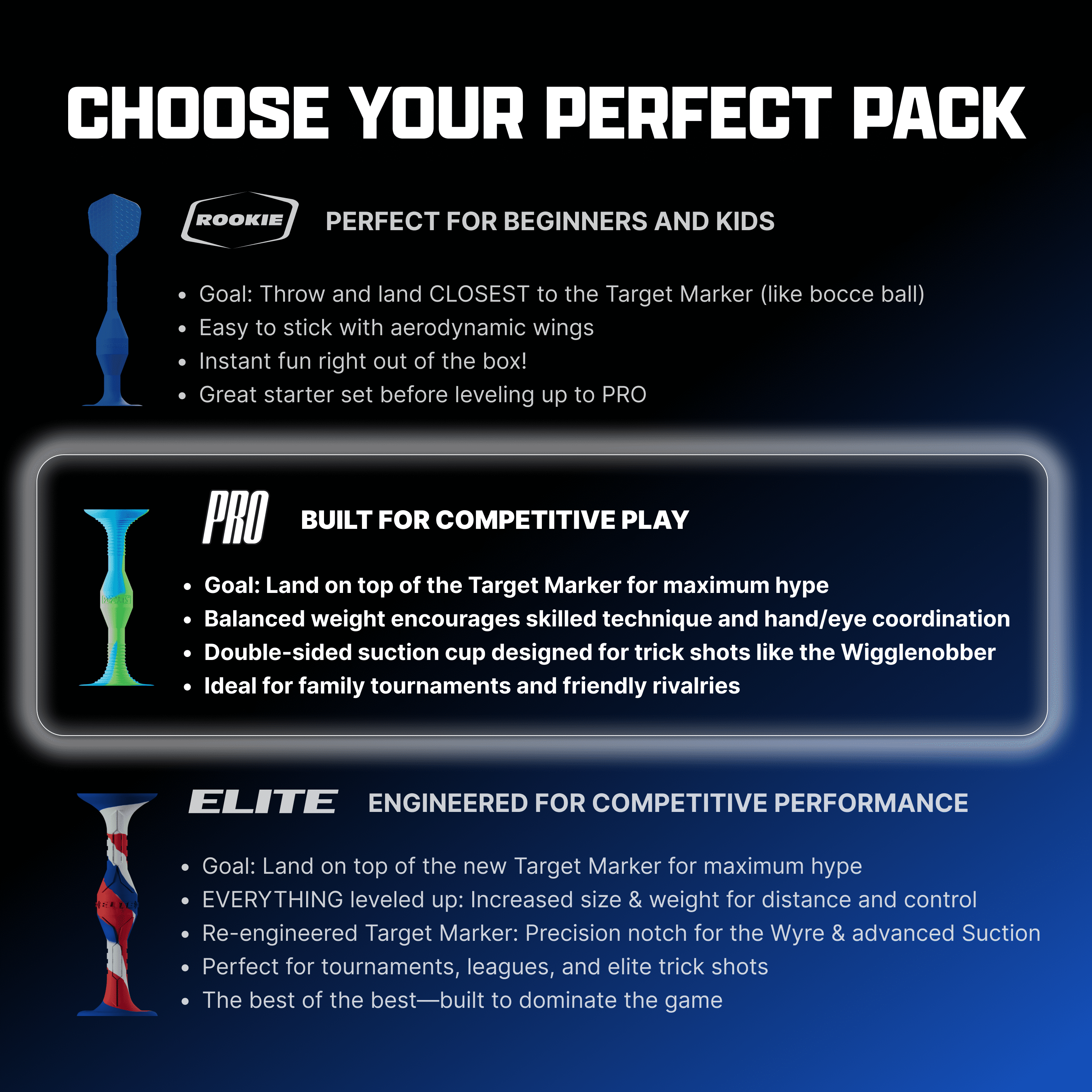 Popdarts Bleen & Yurple Pro Pack – Suction Cup Dart Game for Indoor/Outdoor Play