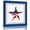 Blue, variant on 4th of July Wall Art Painting on Canvas, Independence Day Blue Board Star Canvas Art Home Prints Wall Art Framed Modern Artwork for Living Room Bedroom Wall Decor 8x8in