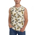 thumbnail image 3 of Uemuo Flying Bees1 Pattern Men's Sleeveless T-Shirt,Muscle Athletic Tank Top, Moisture-wicking Quick-dry Breathable Classic Tee Top for Gym Run Outdoor Sports-X-Large, 3 of 8