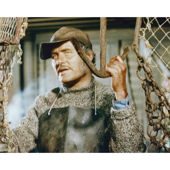 Robert Shaw In Jaws As Quint Classic Portrait 24X36 Classic Hollywood Poster