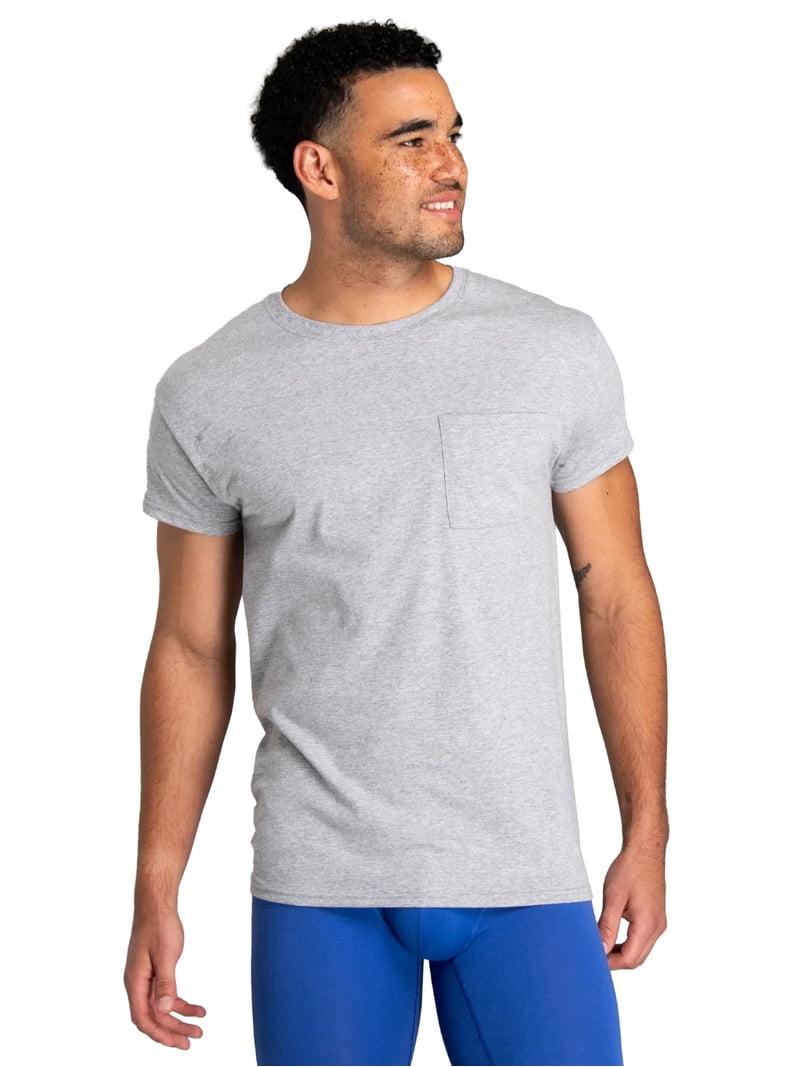 Fruit Of The Loom Men's EverSoft Cotton A-Shirt Tank Top Undershirts 6 Pack
