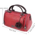 thumbnail image 4 of EeaseMX Almohada de moda Bolso Mujer Bolso portátil de doble uso Bolso Boston Barrel (Rojo), 4 of 7