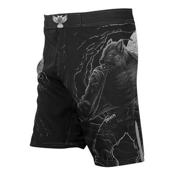 Raven Fightwear Men's BJJ Horror Werewolf MMA Shorts BJJ Black Edition