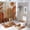 style-114, variant on Shower Curtain 4 Piece Sets Shower Curtain Set with Rugs Mid Century Abstract Boho Orange Aesthetic Waterproof Personality Pattern Bath Curtains Bohemian Aesthetic for Bathtub Decor