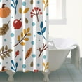 thumbnail image 4 of Thanksgiving Day Fall Harvest Shower Curtain,Washable Show Curtain with Hooks Retro Polyester Fabric Bathroom Curtains for Bathroom Bathtub Autumn Holiday, 4 of 5