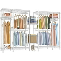 VIPEK V22 Garment Rack Heavy Duty Clothes Rack, Extra Wide - 104" Lx15.7 Wx76.4 H, Max Load 1400lbs, White