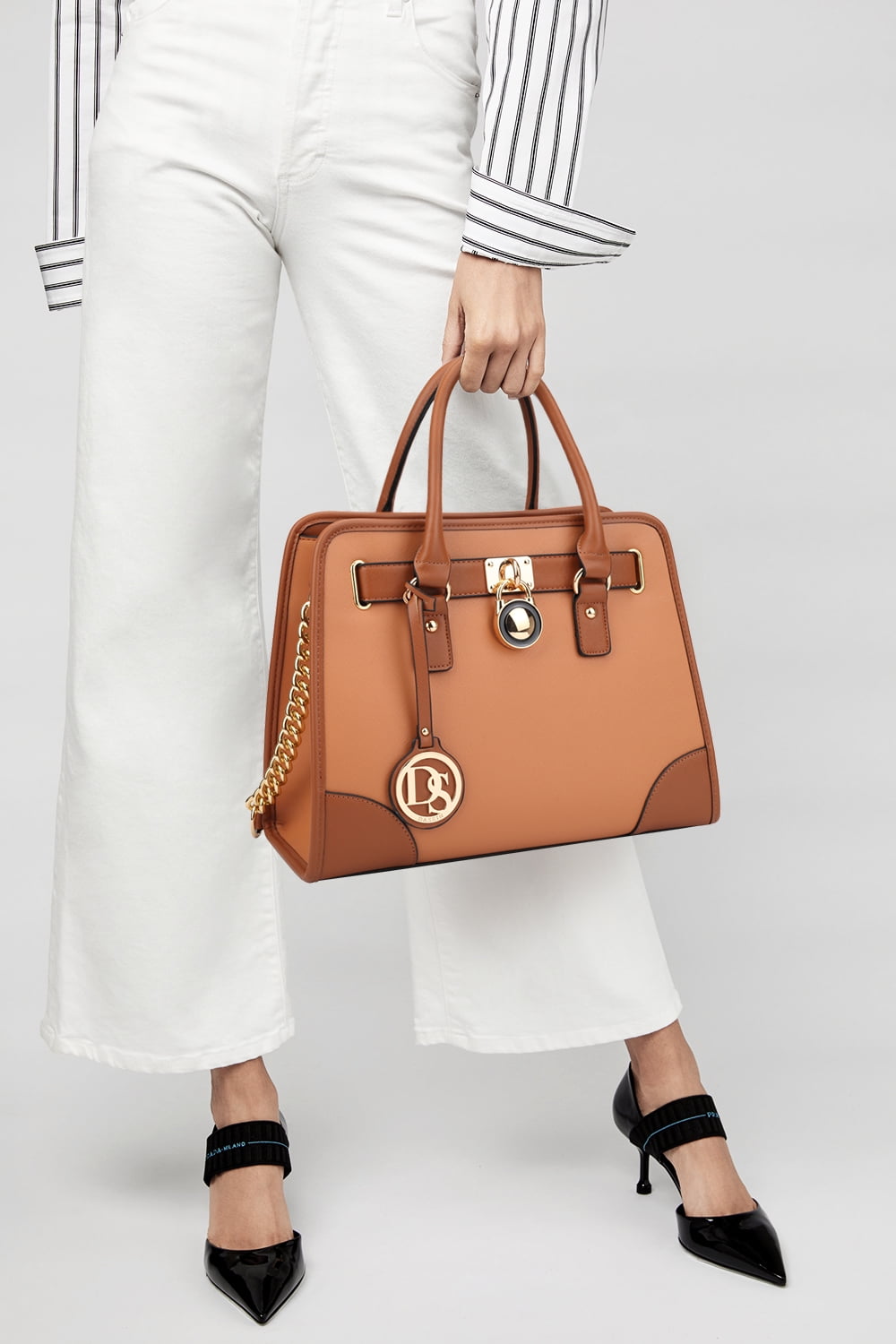 Dasein Women Handbags Top Handle Satchel Purse Shoulder Bag Briefcase Hobo Bag Set 2pcs