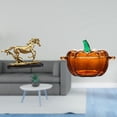 thumbnail image 2 of Escultura Figura Obra de Arte Adorno Coleccionable Estatua de Caballo Plato de Dulces de Vidrio Tapa Cuenco con Forma de Calabaza Tarro de de, 2 of 8