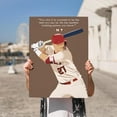 thumbnail image 2 of LOLUIS Motivational Wall Art, Sport Inspiring Quotes Art Print Decor Gifts for Home Office, Famous Baseball Athletes Poster (Unframed 8"x12"), 2 of 5