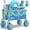 Turquoise, variant on Sekey Heavy Duty Beach Wagon with 9" Wide Balloon Wheels, 600 lbs Capacity, 200L Large Foldable Wagon Cart, Adjustable Handle, All-Terrain Utility Cart for Beach Trips, Sports, and Outdoor Activities