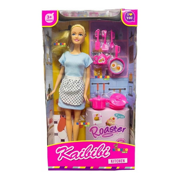Muñeca Chef Cocina De Juguete Con Accesorios Kailili Chucho Toys Muñeca Cocina Lailili