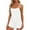 White, variant on Jalioing Athletic Rompers for Women Adjustable Spaghetti Strap Sleeveless Short Overalls with Liner Summer Sport Outfits