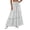 White, variant on Women's Tiered Maxi Skirt Boho Polka Flowy Drawstring Skirts with Elastic Hight Waist A-Line Casual Dress White S