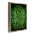 thumbnail image 3 of Stupell Industries Green Celtic Shamrock Knot Abstract Painting Brown Floater Framed Canvas Art Print Wall Art, 25 x 25, 3 of 9