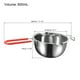 thumbnail image 2 of Uxcell 600ml 304 Acero Inoxidable Olla Doble con Mango Rojo Resistente al Calor, 2 of 5