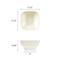 thumbnail image 2 of Excellante Passion Pearl Melamine Dinnerware Collection 5.50 x 5.50 Inch Round Square Bowl, 2.75 Inch Deep - 16 oz., Comes In Each, 2 of 2