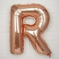 thumbnail image 5 of Efavormart 40" Metallic Blush/Rose Gold Mylar Foil Helium/Air Letter Balloons - R, 5 of 6