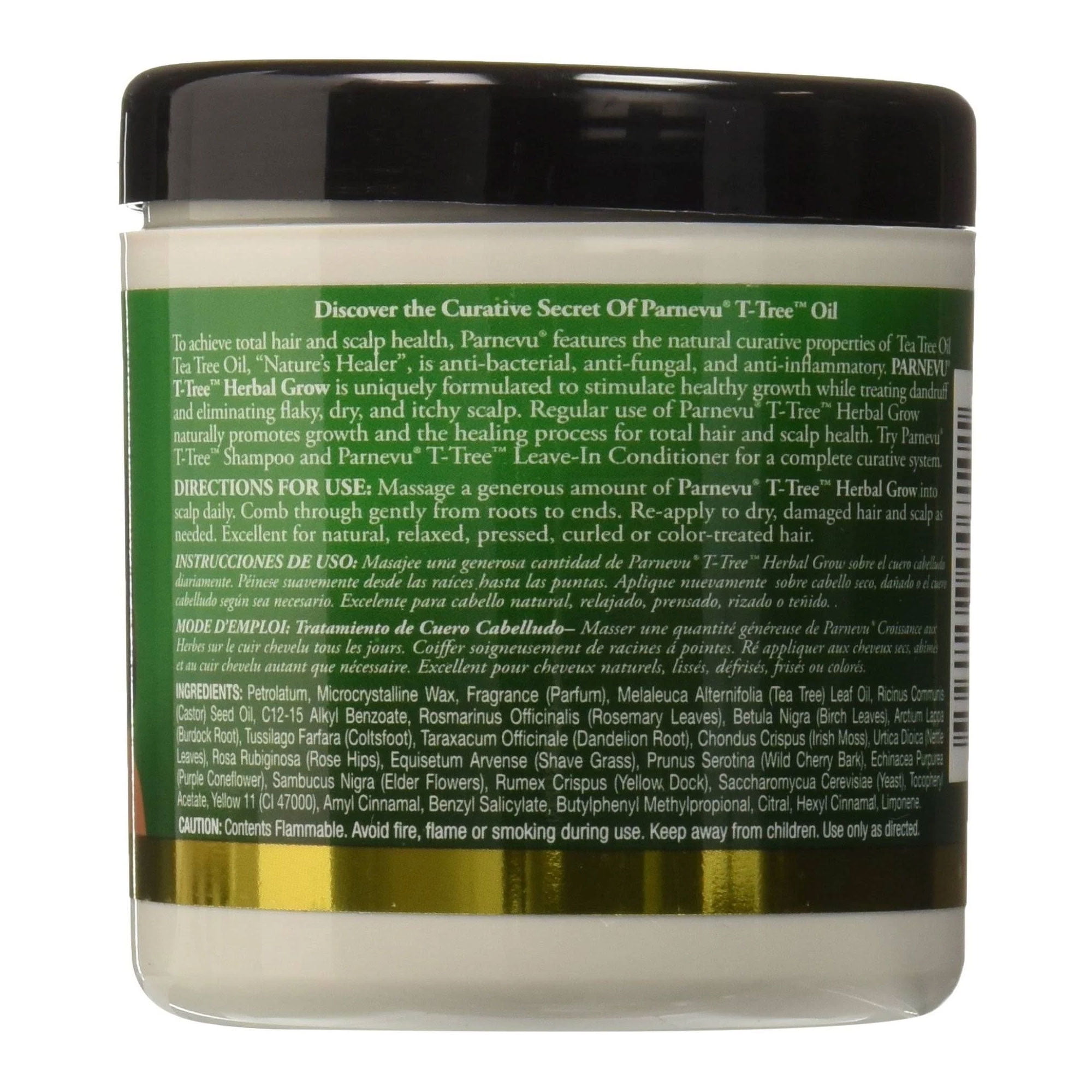Parnevu Tea-Tree Herbal Grow Helps Stimulate Growth, 6 oz,Pack of 6