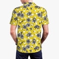 thumbnail image 3 of Balery Honeybee Printed Men’s Short Sleeve Polo Shirt, Midweight Men's Shirt,Golf Polo shirts -X-Large, 3 of 8