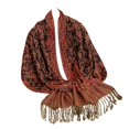 thumbnail image 3 of HNMKIU Scarf Elegant Fringed Shawl With Paisley Design Feel Soft Wrap For Women Scarf Light Purple,One Size, 3 of 5