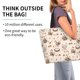 thumbnail image 2 of Balery Retro Rooster Bolsa Tote Estilo Estético con Cremalleras, Bolsa de Hombro, Bolsa de Compras Grande y Plegable, 2 of 8