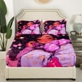 thumbnail image 3 of Afro Bed Sheets Set American African Princess Magical Sheet Set Black Hair Sheets Full,Pink Purple Kawaii Room Decor Teens, 3 of 5