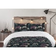 thumbnail image 5 of Ambesonne Exotic Life Down Alternative Quilt Comforter, Wild Zebra Tiger Jungle, Twin XL, Charcoal Grey Pale Ruby, 5 of 5