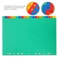 thumbnail image 2 of 21pcs Office Binder Book Dividers Detachable Binder Tabs Notebook Binder Dividers, 2 of 9