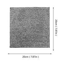 LYCAQL 100% Polyester Washcloths 10 Pack High-Quality Dish Towels Cloth Towels for Bathroom, Hand, Kitchen, Cleaning Wipes | 8x8 In | 400 GSM (Gray)