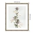 thumbnail image 5 of Kate and Laurel Framed Wall Art Print 'Hosta' by Alicia Abla, 22 x 26, Mila Dark Silver Frame, Modern Contemporary, Flower Art for Wall Decor, 5 of 8